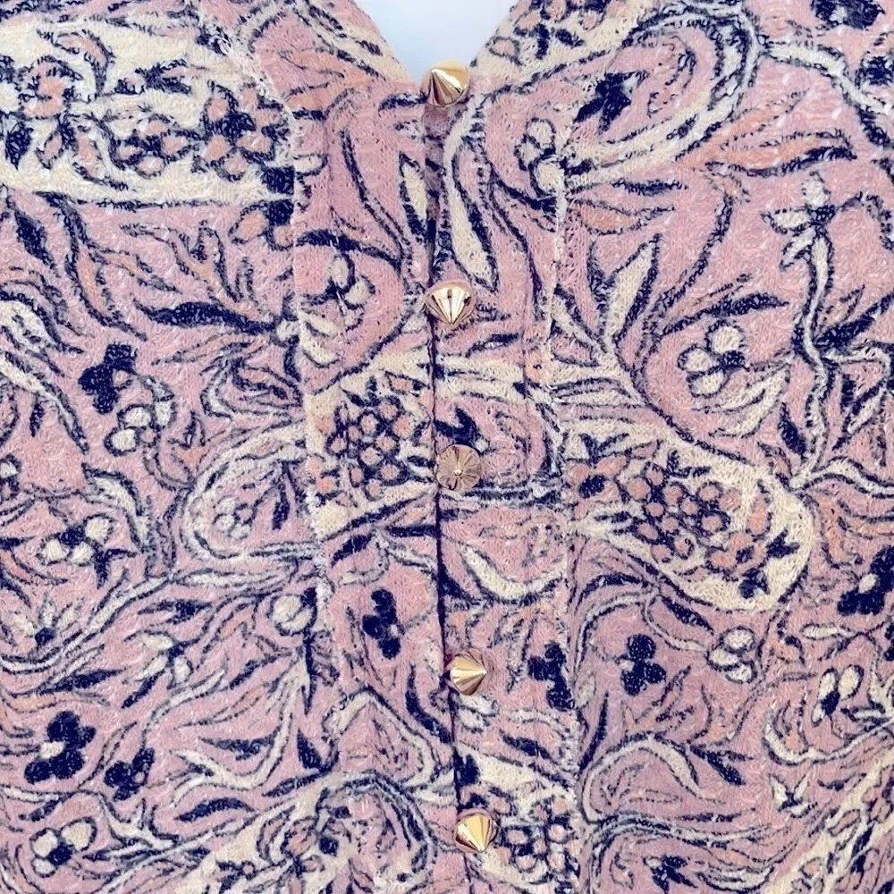 WILLIAM RAST Purple Long Sleeve Knit Top Size M - Picture 4 of 9